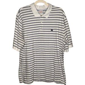 Brooks Brothers Mens Polo Shirt XXL Striped Cotton Golf Preppy Soft Comfort Norm